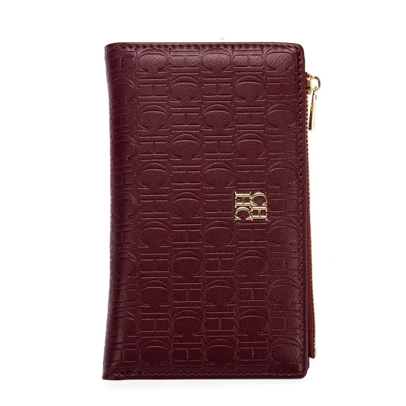 Retro Classic Style Solid Color Women's Long Wallet with Letter Print