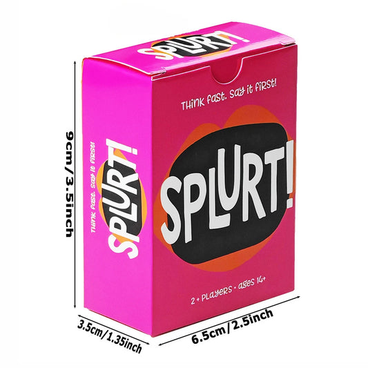 Splurt! Quick-Think & Say It First! Portable Party Card Game
