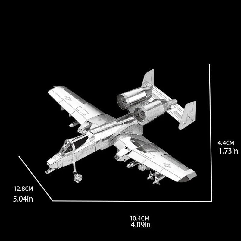 A-10 3D Metal Puzzle DIY Model Building Kit