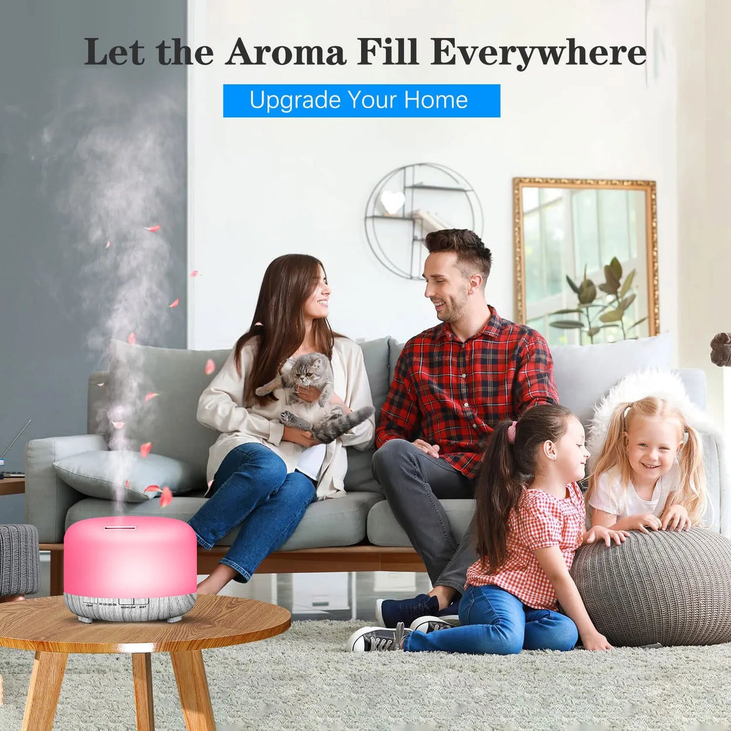 500ML Aromatherapy Oil Diffuser, Auto Shut Off