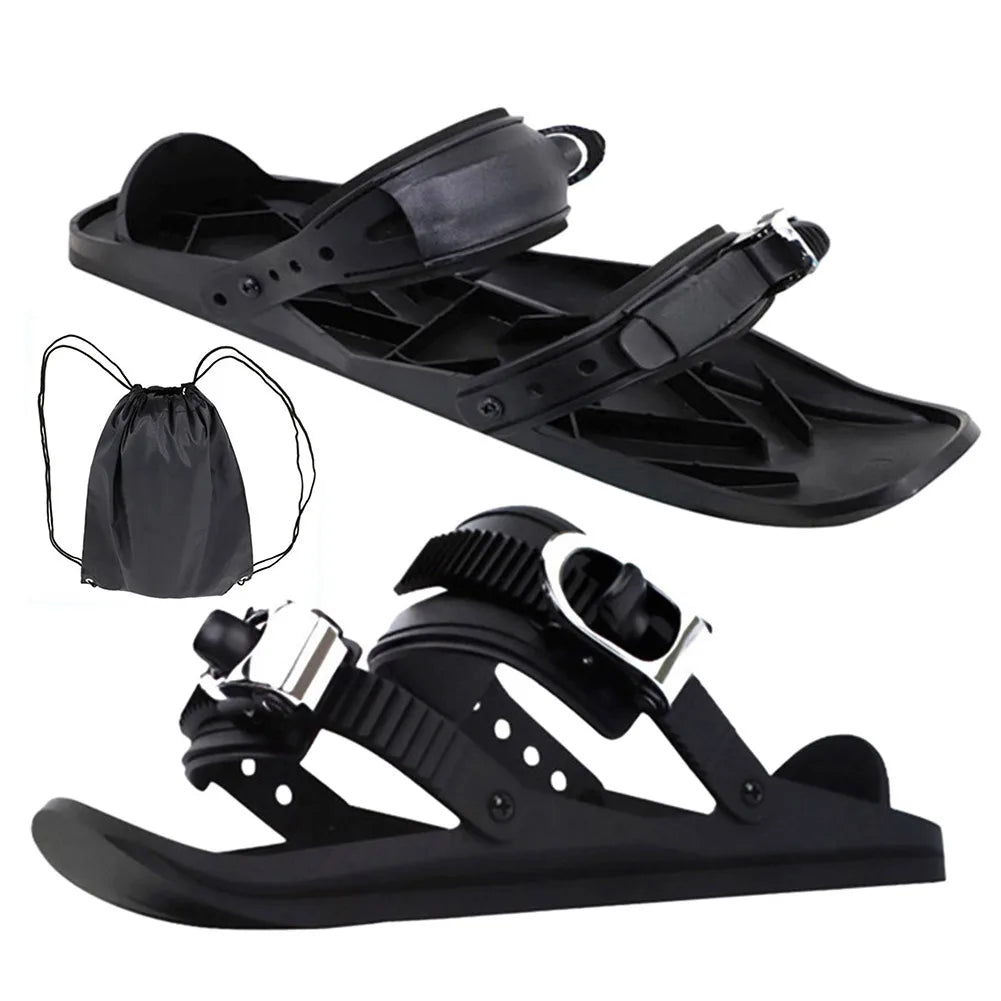 Portable Adjustable Mini Short Ski Skates, Skiboard