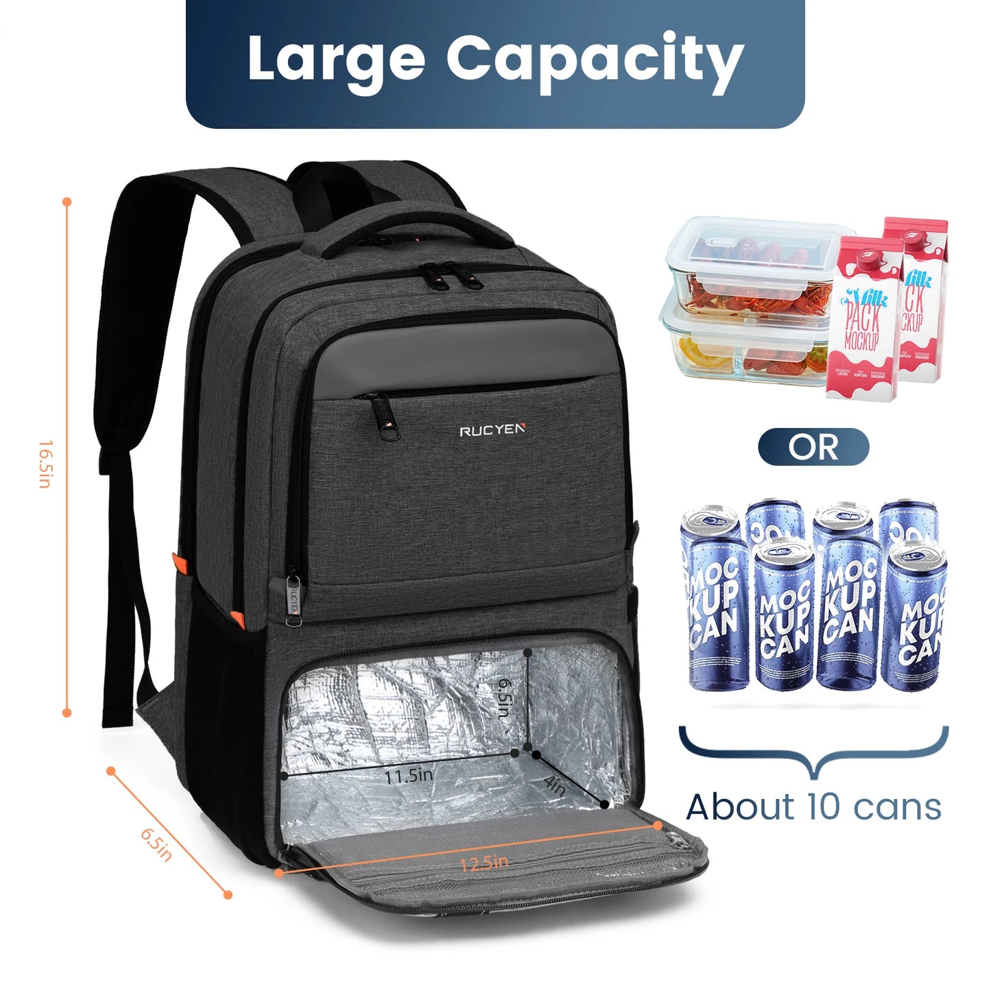 Multifunctional Waterproof Large Capacity Insulated Cooler Picnic Lunch Backpack