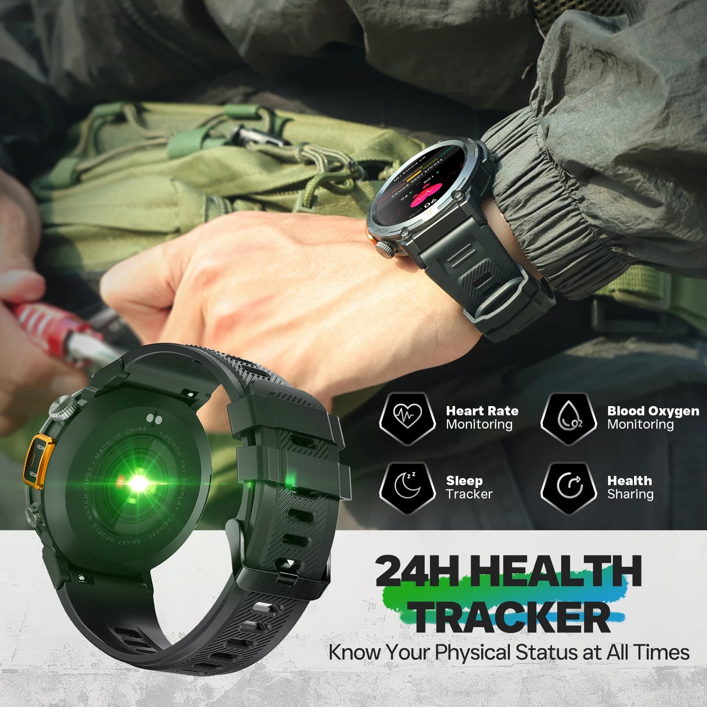 KE3 Bluetooth Call Men's Smart Watch