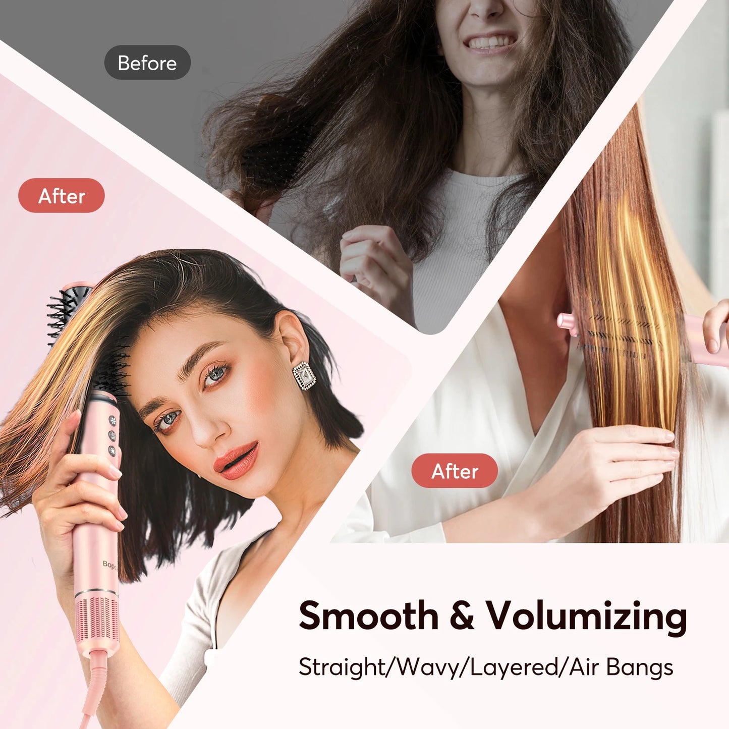 5 in 1 Multi Styling Hair Dryer, Straightener & 32mm Curling Hair Care