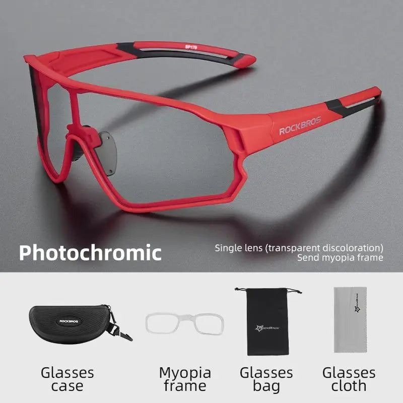 Ultra-light Sport Safe Cycling UV400 Photochromic Sunglasses