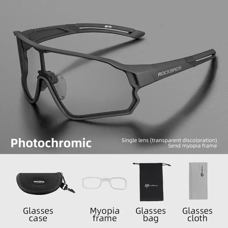 Ultra-light Sport Safe Cycling UV400 Photochromic Sunglasses