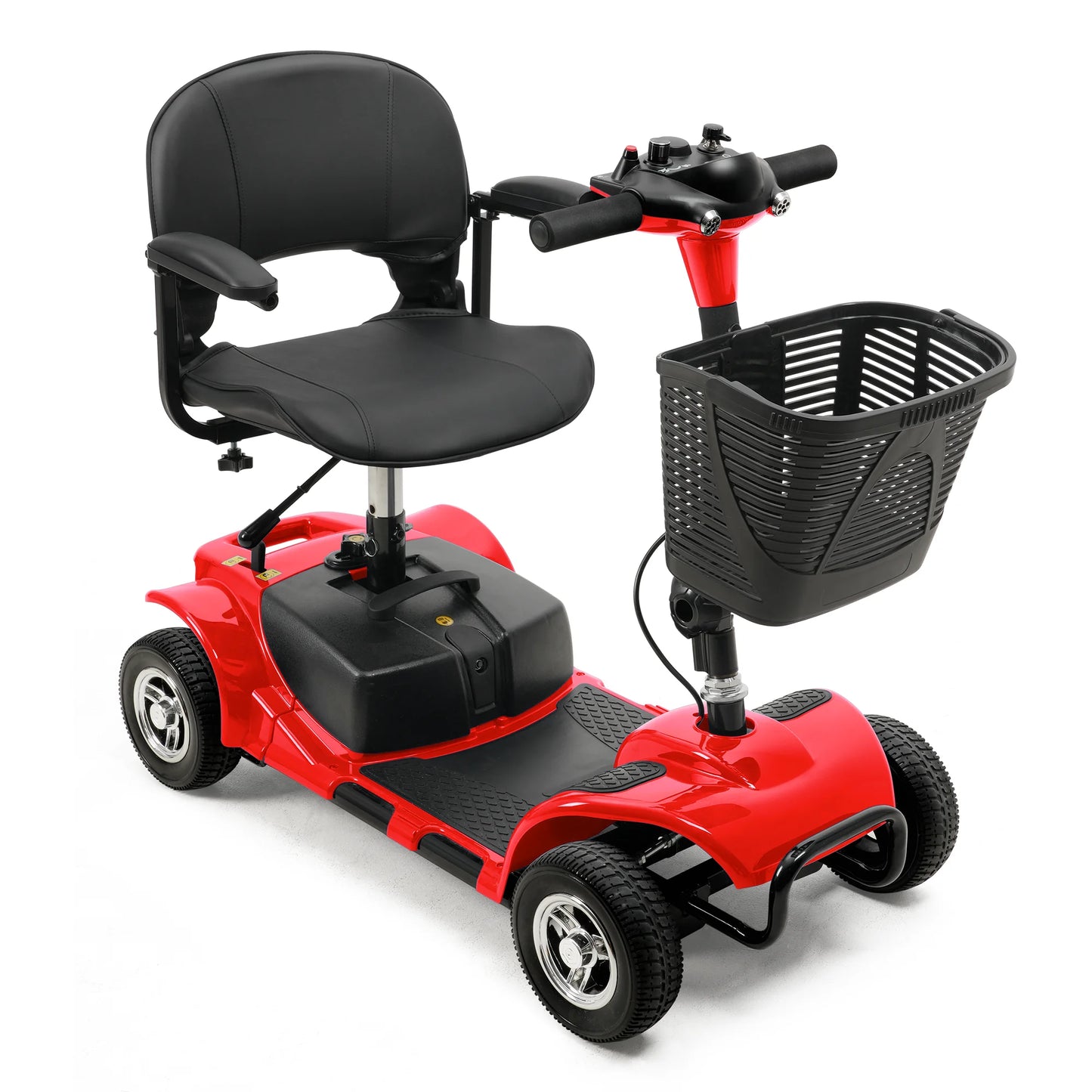 4 Wheel Folding Electric Powered Mobility Scooter/Wheelchair for Seniors, Adults