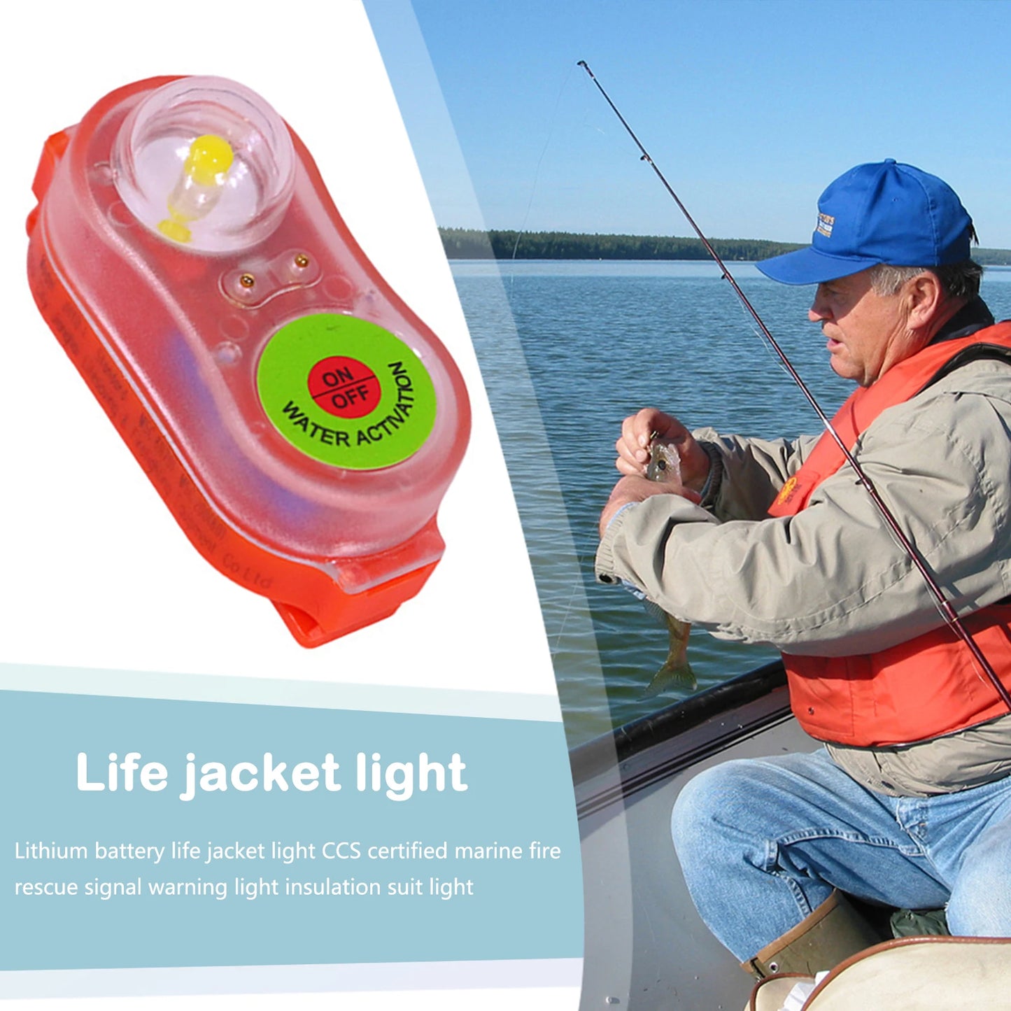 Emergency Water-Activated Safety Signal Lamp, Personal Locator Light
