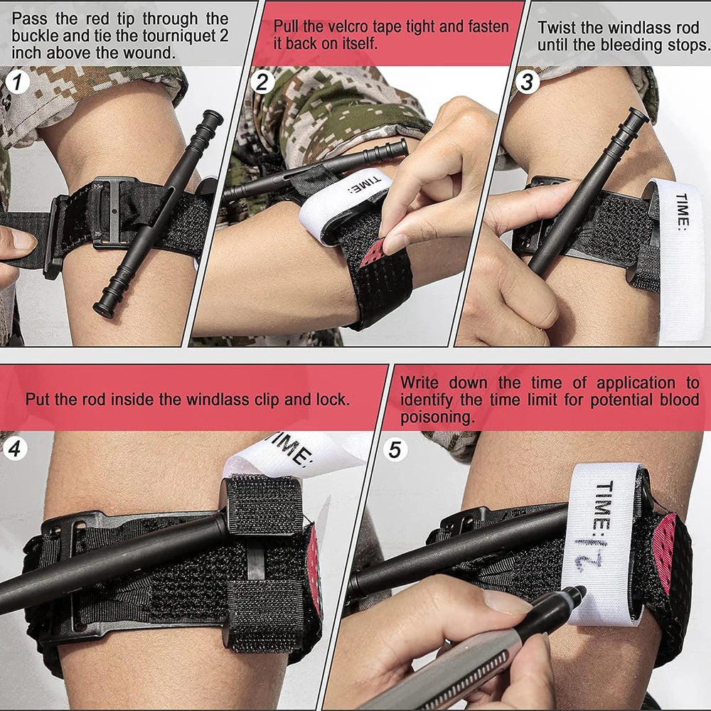 5/10/25 Pcs Portable First Aid Emergency Tourniquet