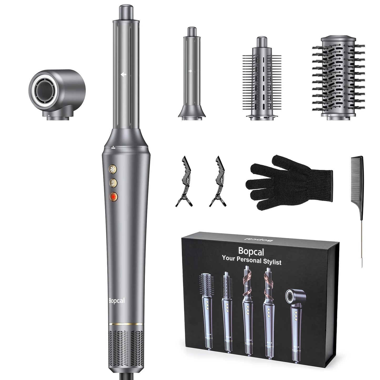 5 in 1 Multi Styling Hair Dryer, Straightener & 32mm Curling Hair Care