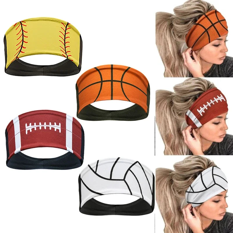 Wide Elastic Breathable Headbands, Sweatbands
