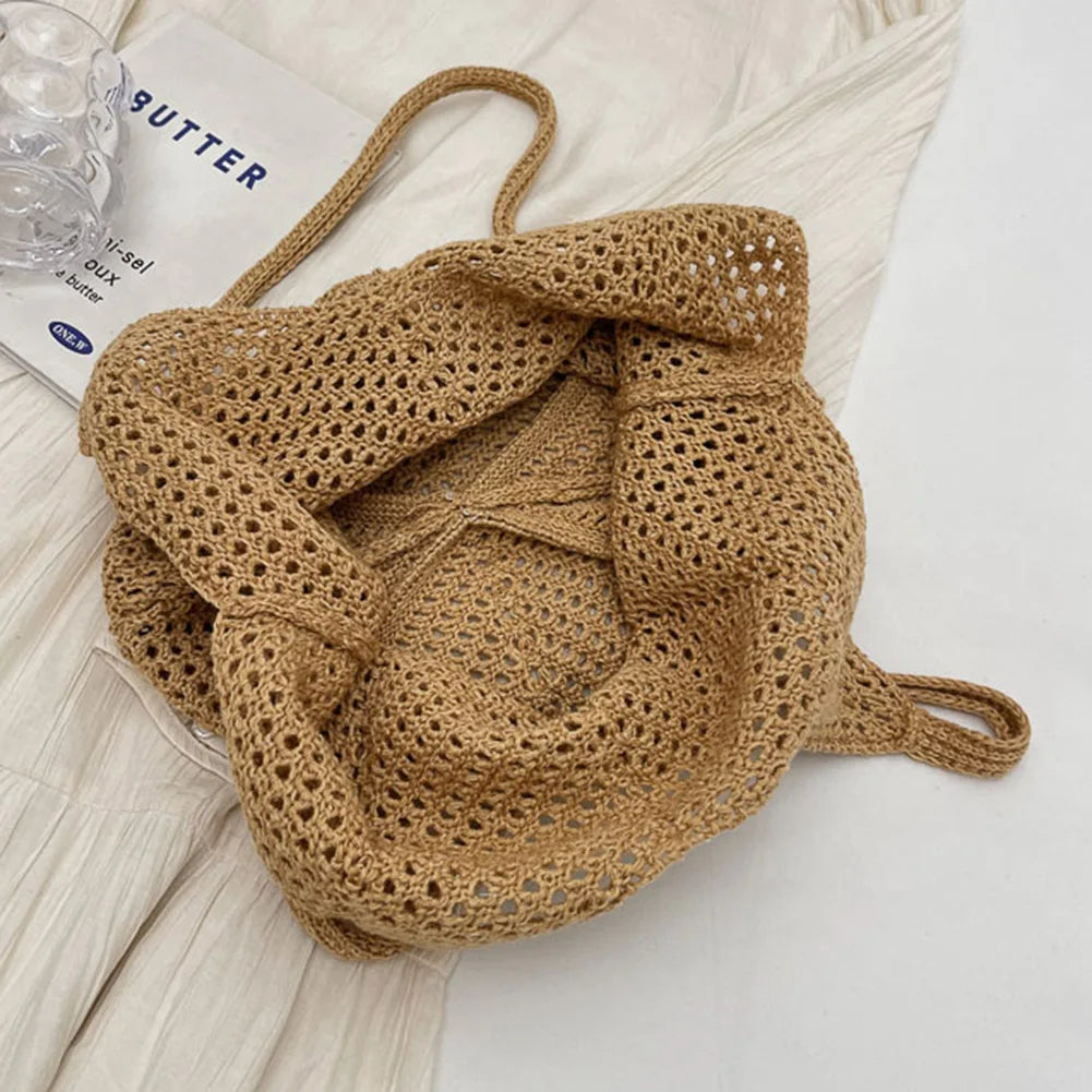 Women's Large Capacity Knitting Shoulder Bag