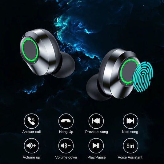 Wireless Bluetooth Stereo Earbuds With Built-in Microphone