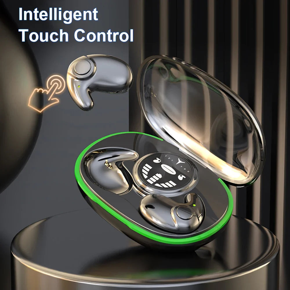 Invisible Sleep Wireless Bluetooth Earphones with Touch Control Headsets