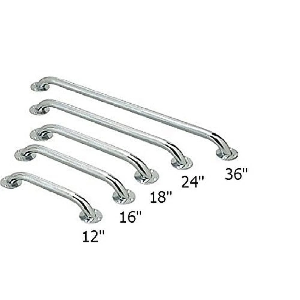 Chrome Bathroom Safety 16 Inch Grab Bars