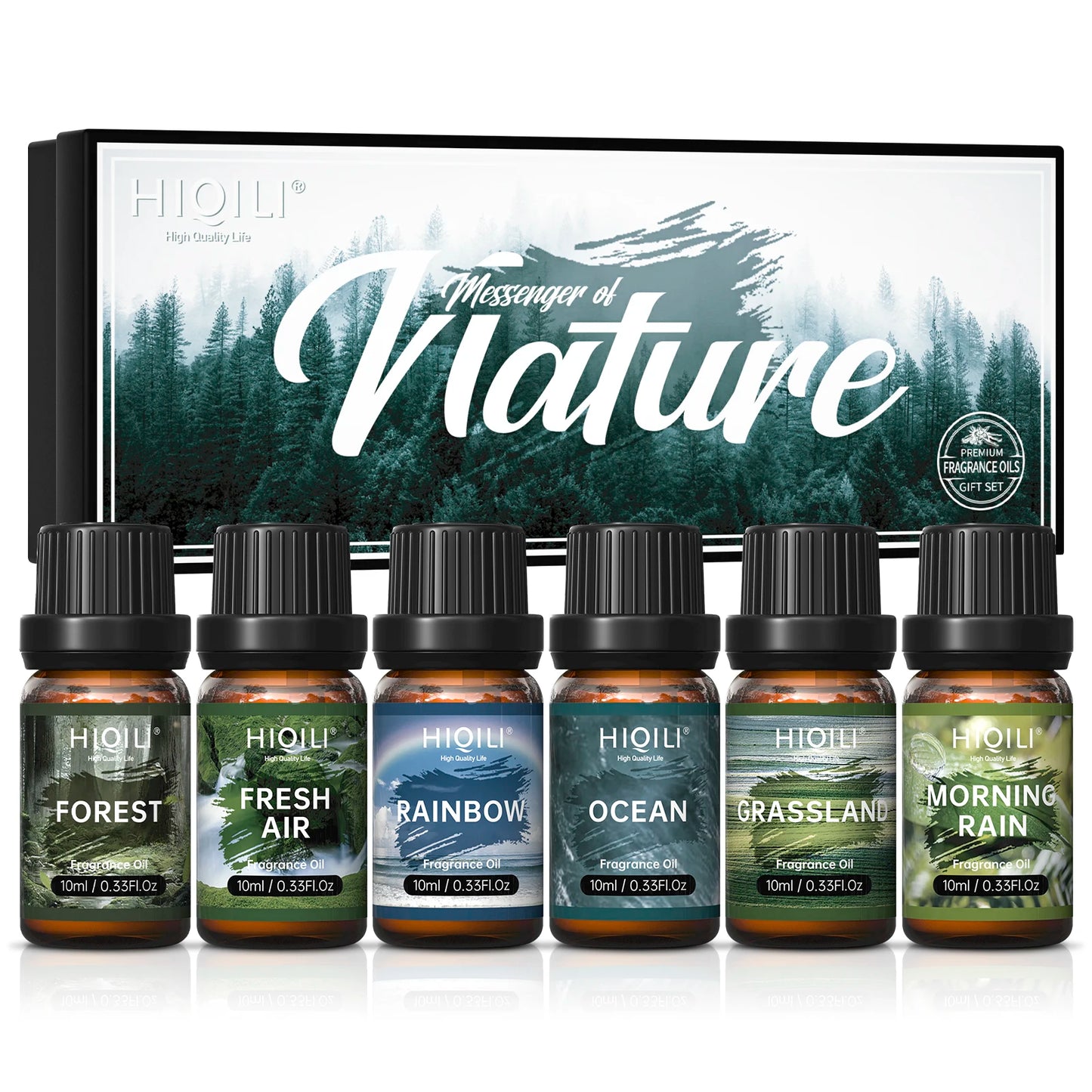 Nature Theme Fragrance Oils Top 6 Gift Set
