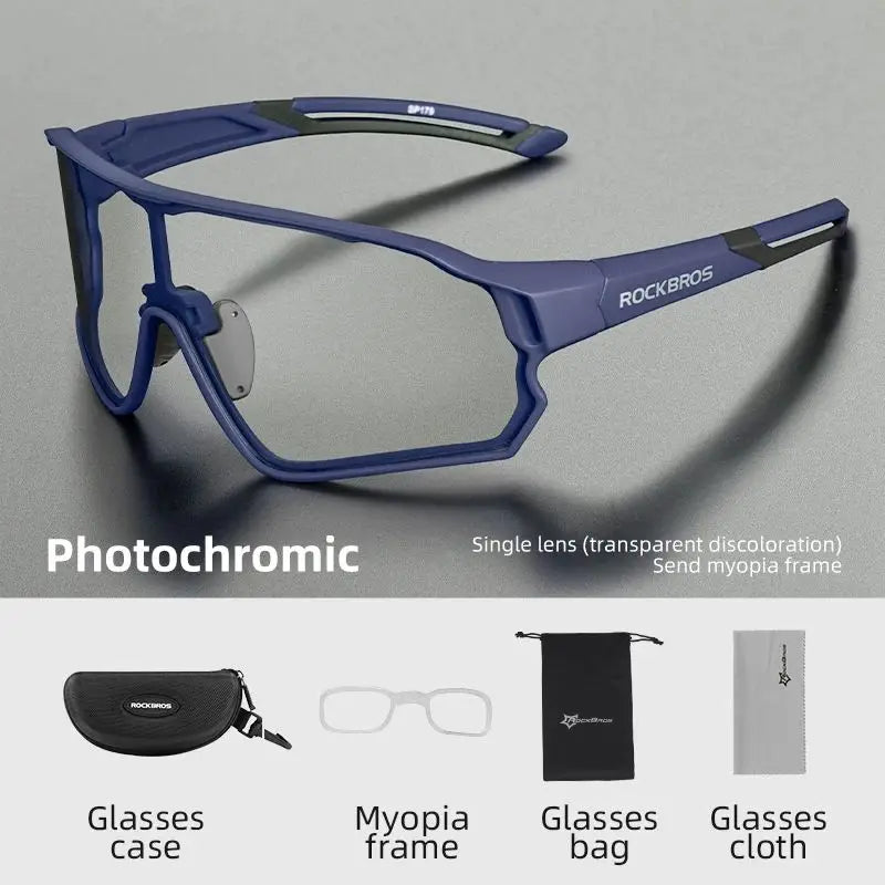 Ultra-light Sport Safe Cycling UV400 Photochromic Sunglasses
