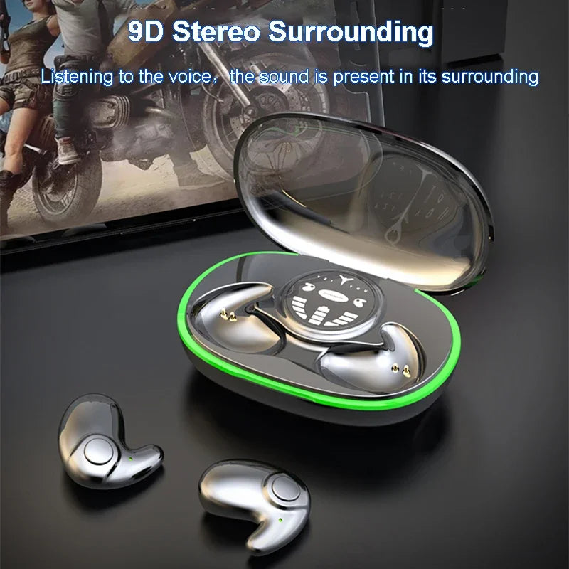 Invisible Sleep Wireless Bluetooth Earphones with Touch Control Headsets