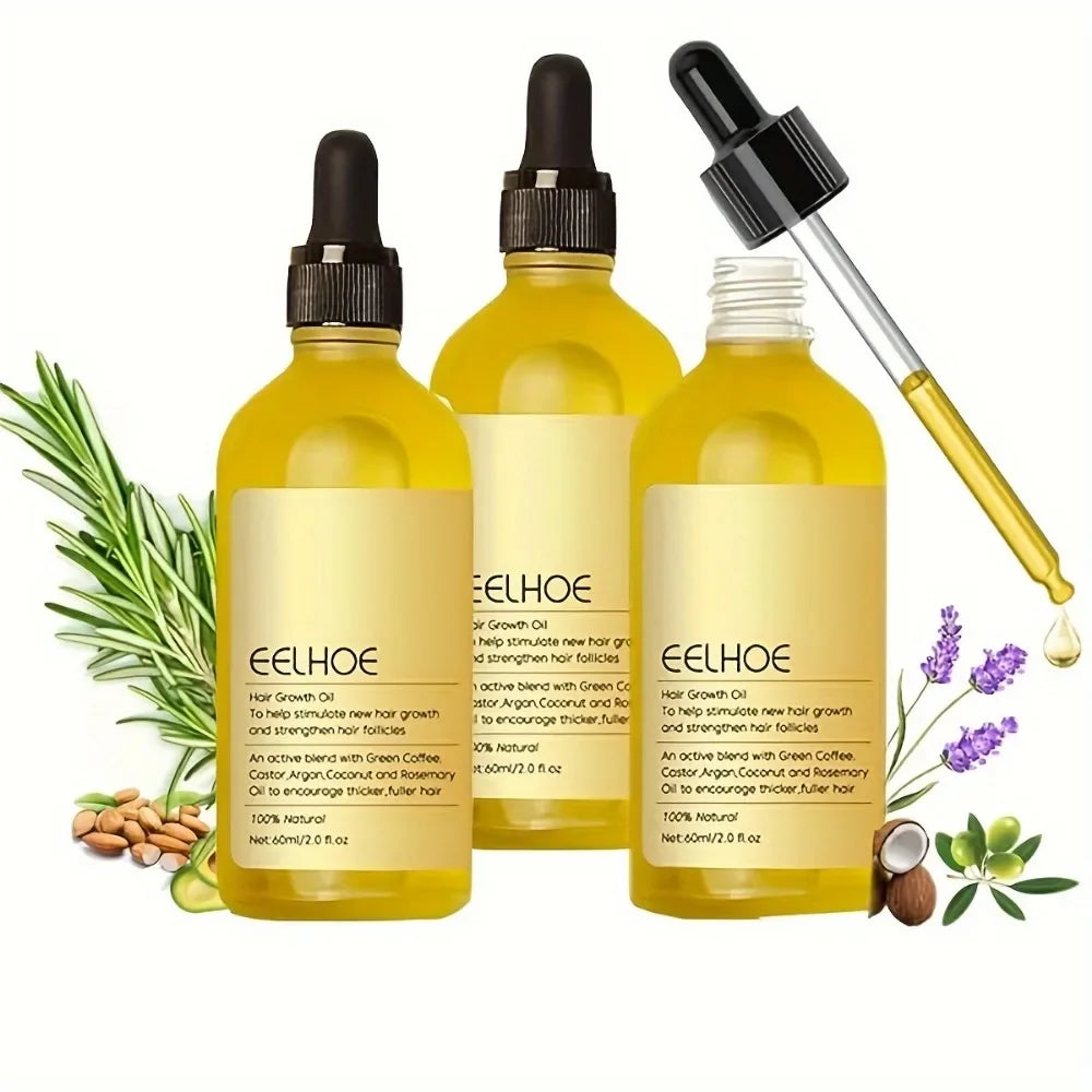 60 ML Dense Hair Essential Vegan Oil, Repairs Hair Damage