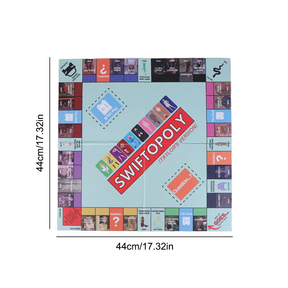 Family Swiftopoly Board Game