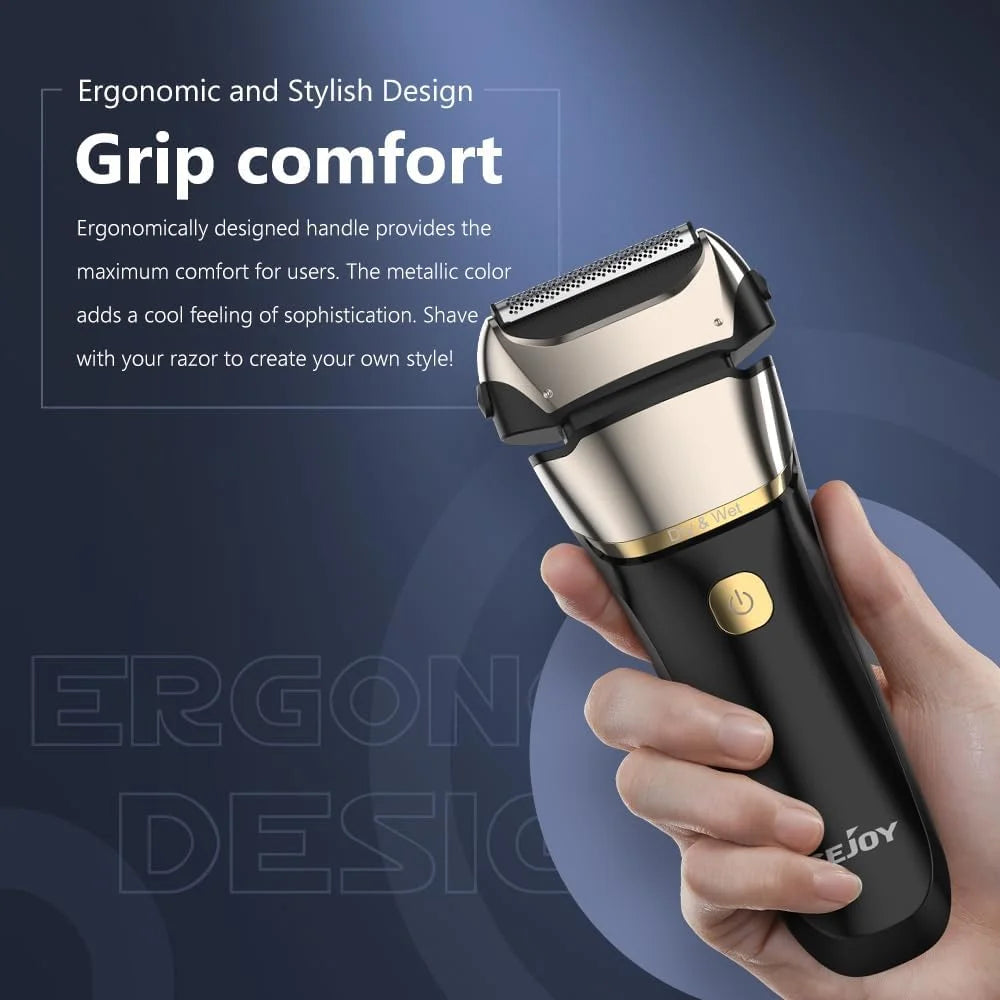 Electric Razor for Men, Foil Shaver with 3-Blade Edge