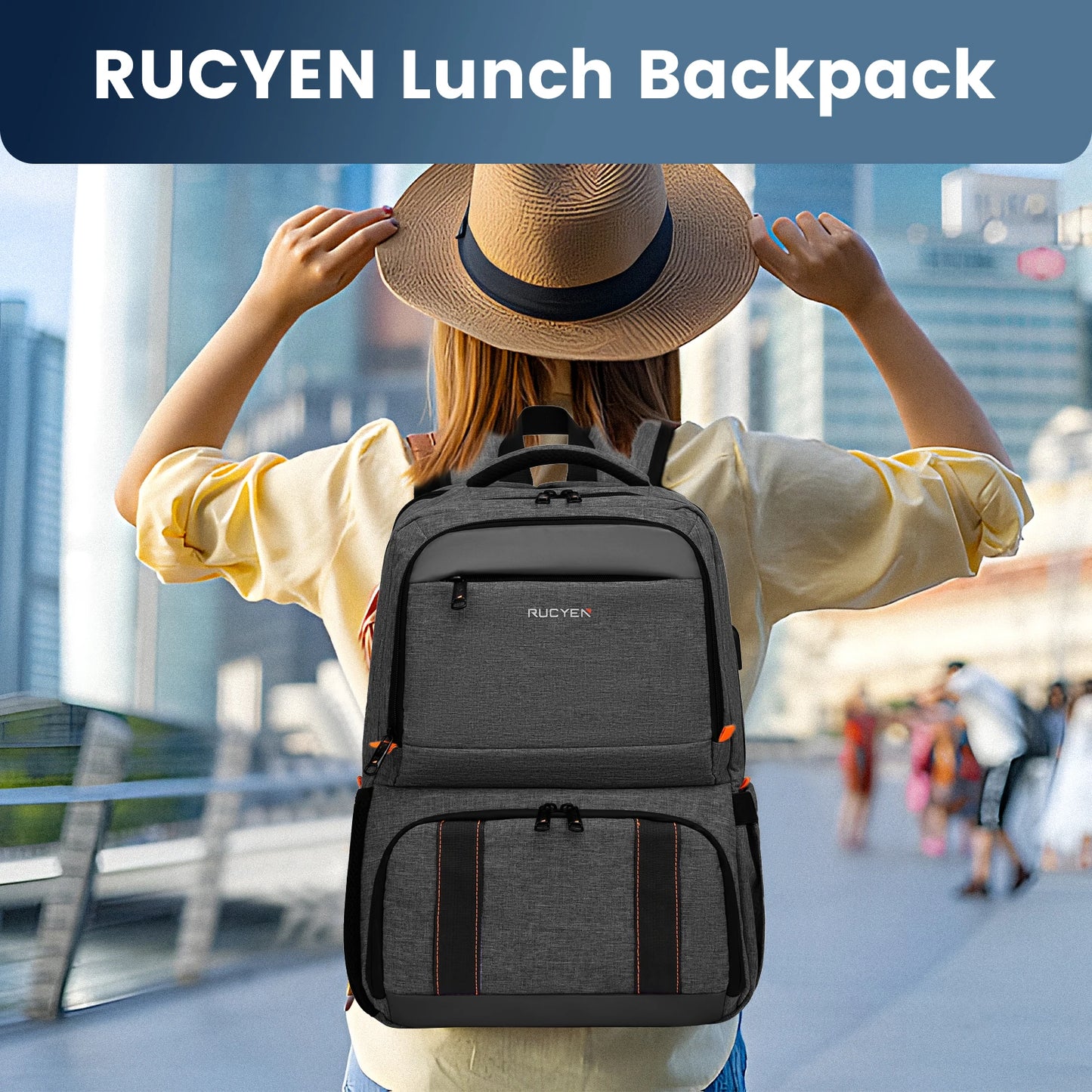 Multifunctional Waterproof Large Capacity Insulated Cooler Picnic Lunch Backpack