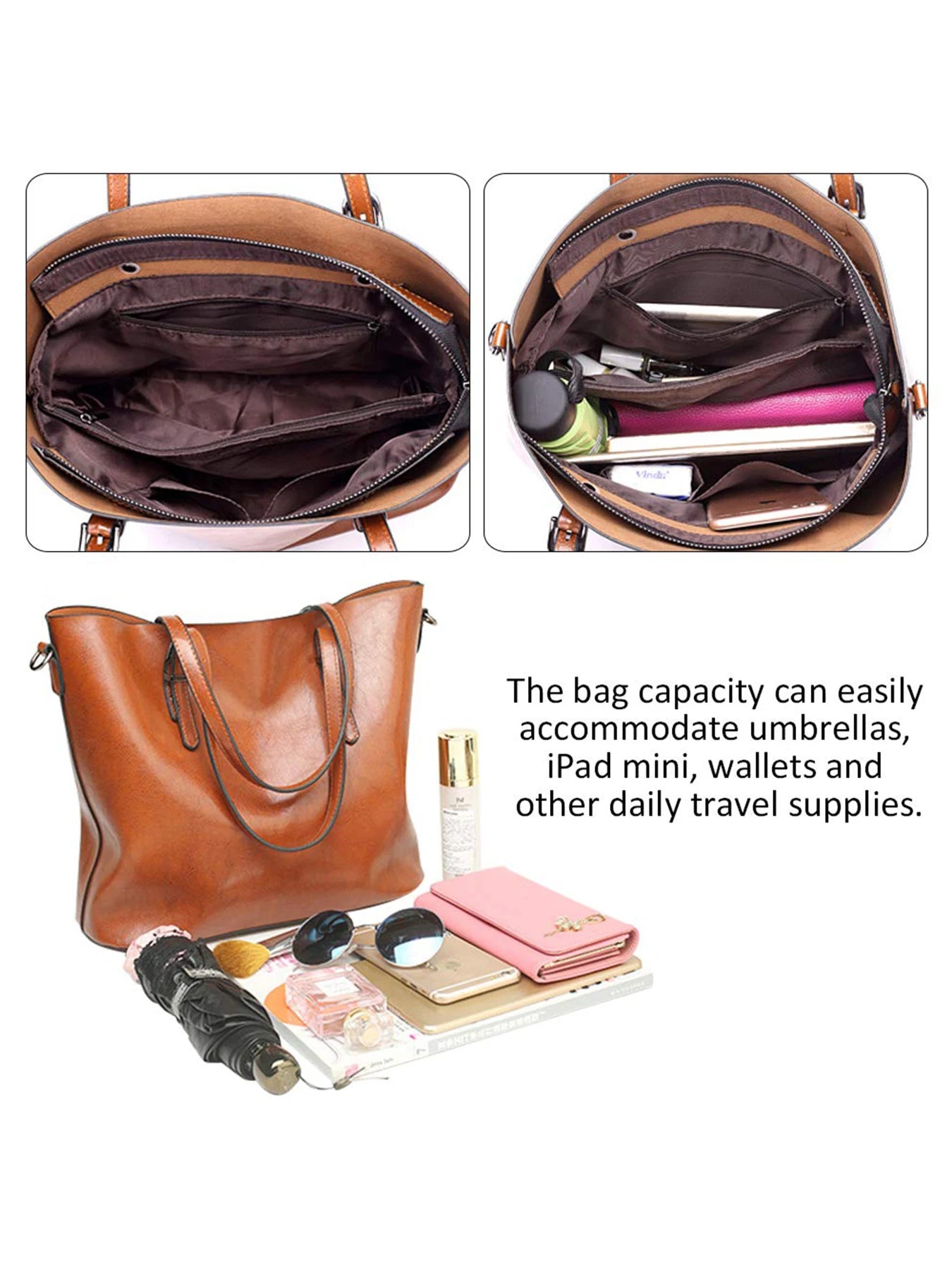 Women's Leather Purse With Handle