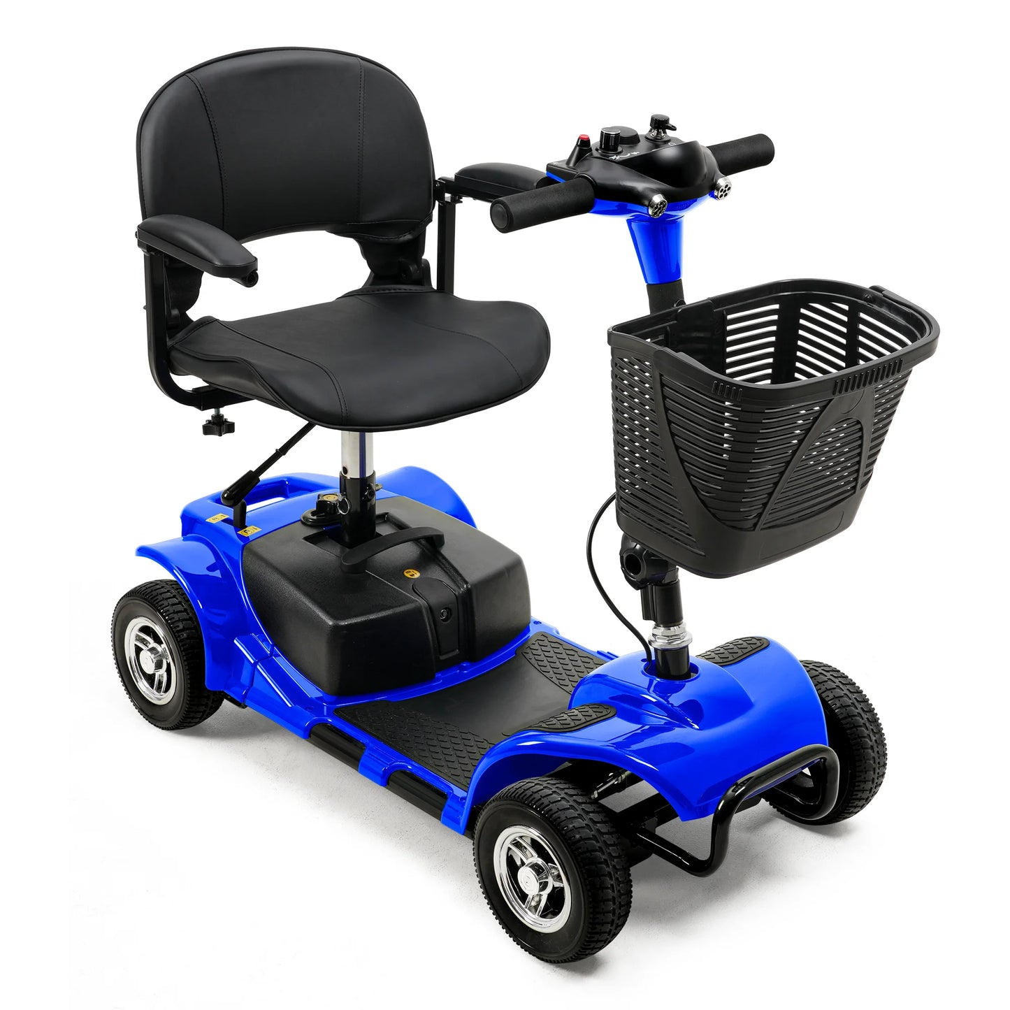 4 Wheel Folding Electric Powered Mobility Scooter/Wheelchair for Seniors, Adults
