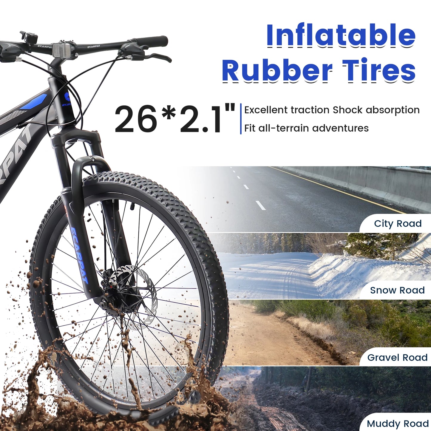 Dual Full Suspension Unisex Mountain Bike 24/26/27.5 Inch