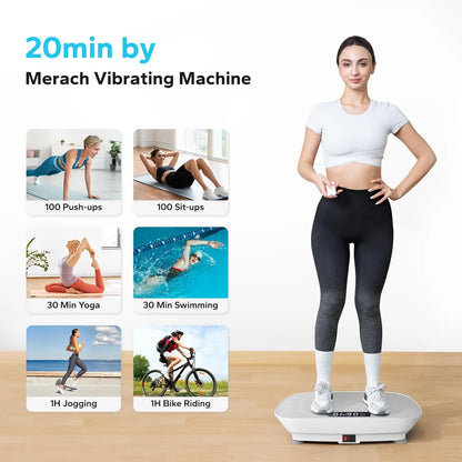 Vibration Plate Whole Body Workout Exercise Machine