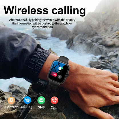 Smart watch with full touch screen, call, message reminder.