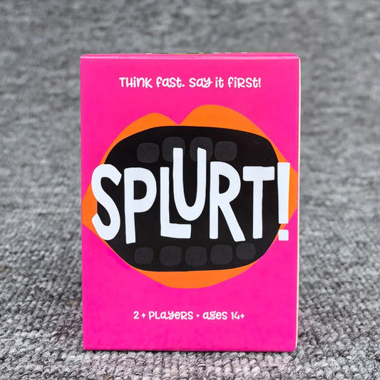 Splurt! Quick-Think & Say It First! Portable Party Card Game