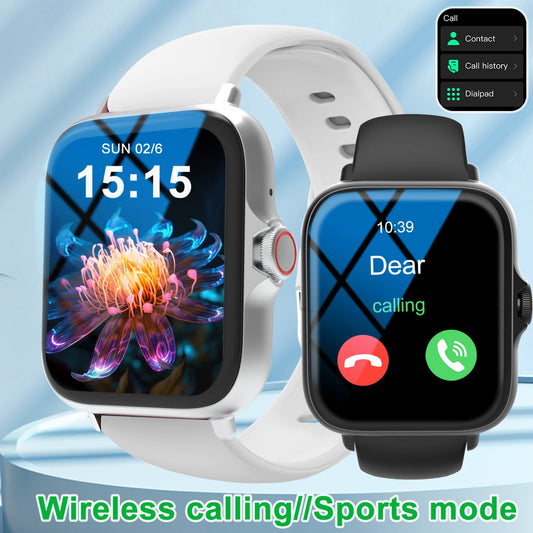 Smart watch with full touch screen, call, message reminder.