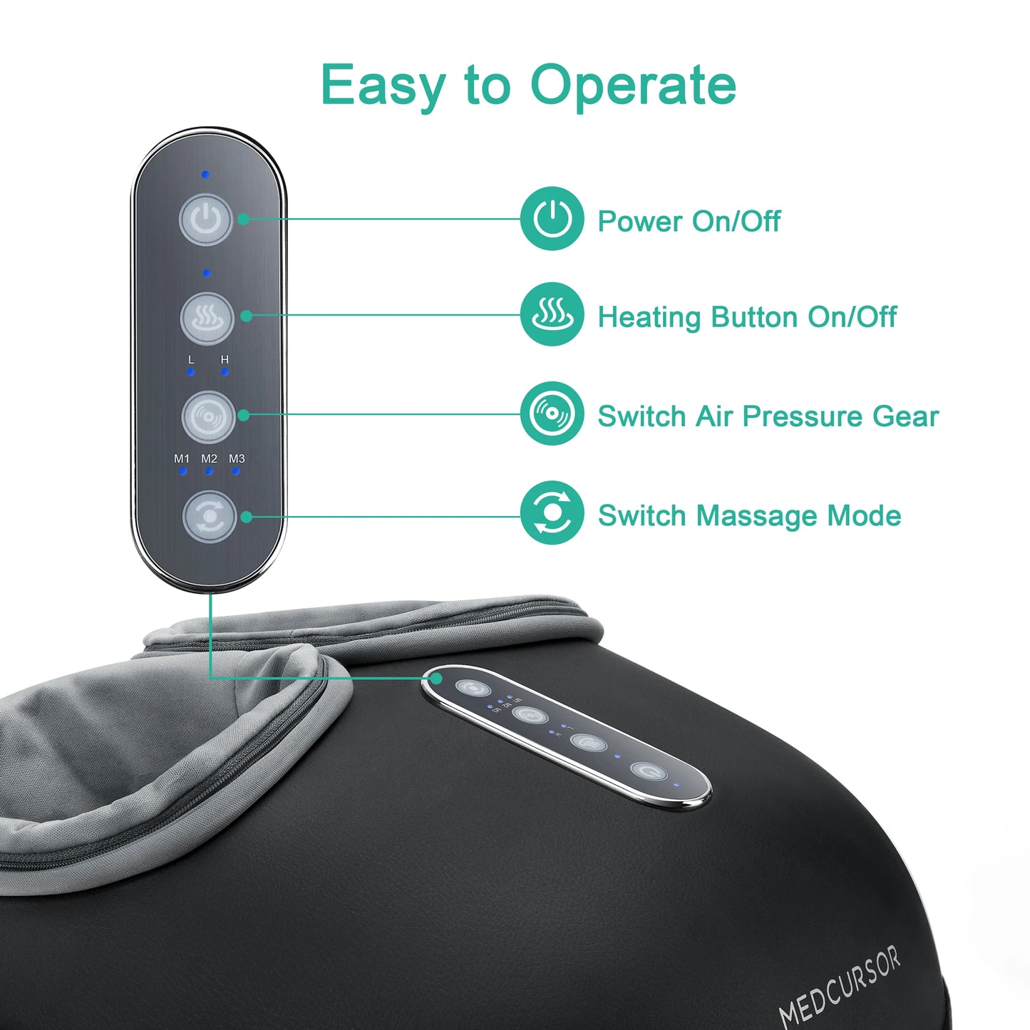 Shiatsu Foot Massager with Heat Roller