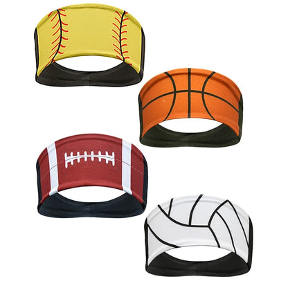 Wide Elastic Breathable Headbands, Sweatbands