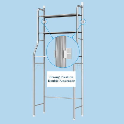 Over-the-Toilet Metal Storage Shelves with Paper Holder