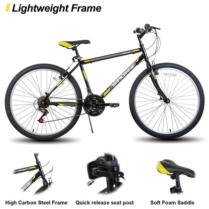 24, 26-inch, 21 Speed Unisex, Adult Mountain Bike