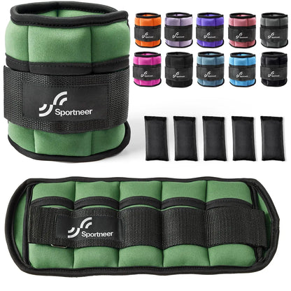 1 Pair Adjustable Weighted Ankle Straps