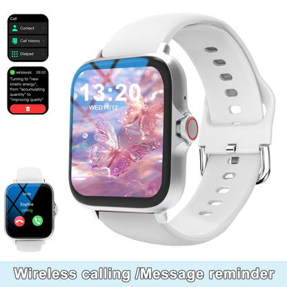 Smart watch with full touch screen, call, message reminder.