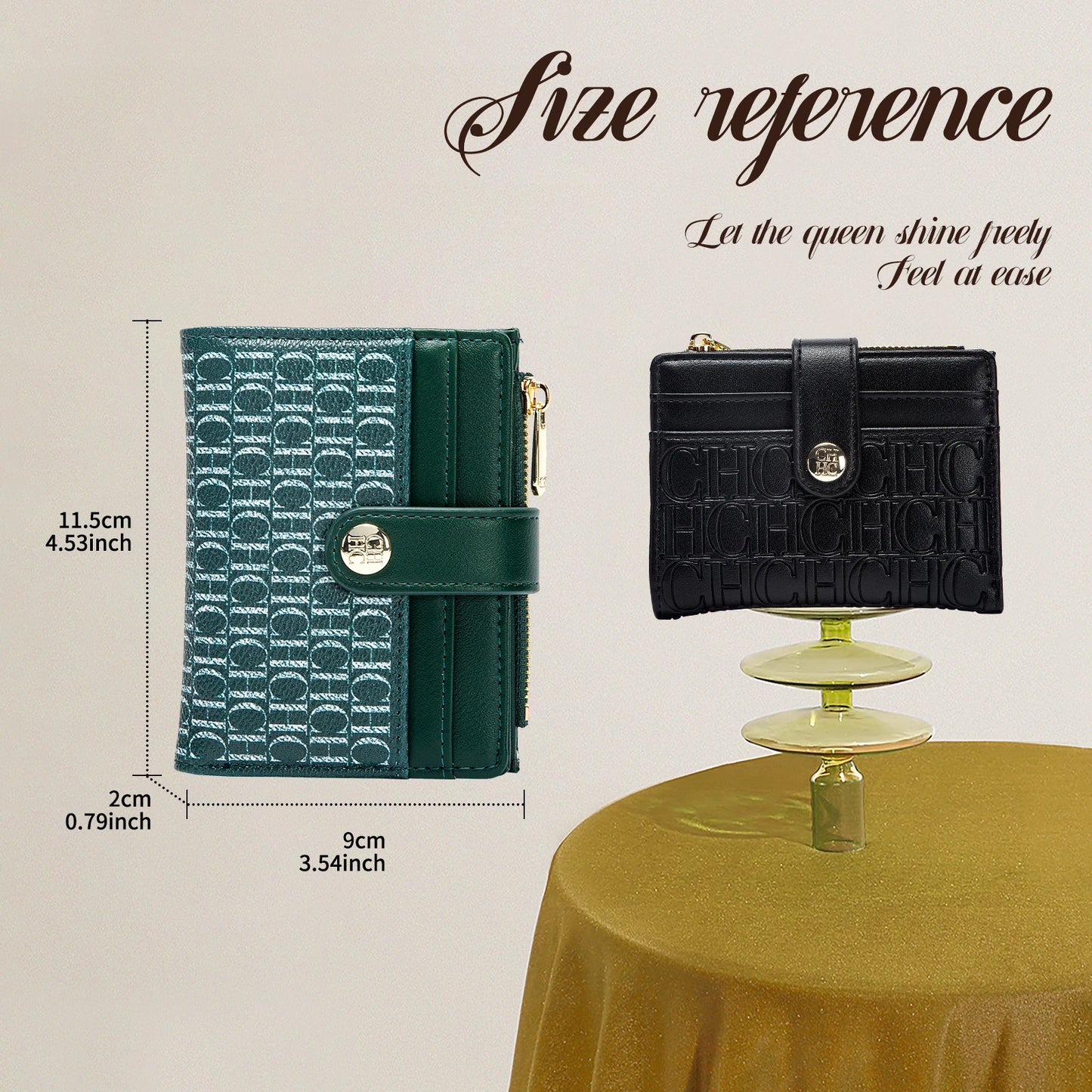 Classic Retro Men's and Women's Universal Wallet Letter Printed Portable Wallet