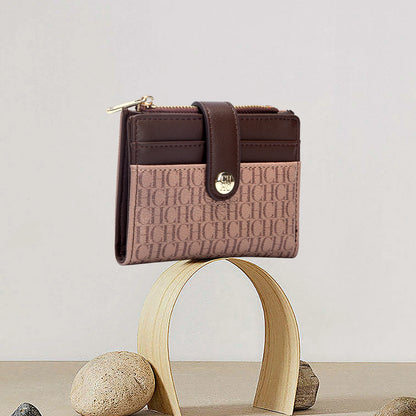 Classic Retro Men's and Women's Universal Wallet Letter Printed Portable Wallet