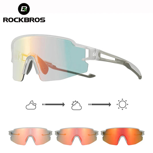 Cycling Glasses, UV400 Photochromic Polarized Lens