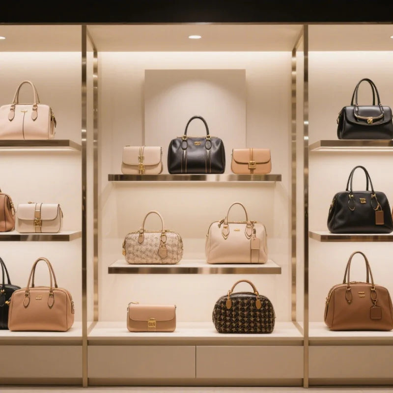 Chic Handbags For Women In Genuine Leather With Decorative Elements