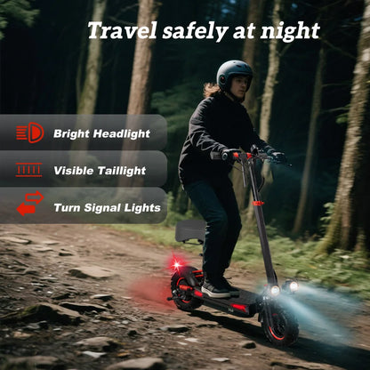 1200W Foldable Adult Electric Scooter with Seat,