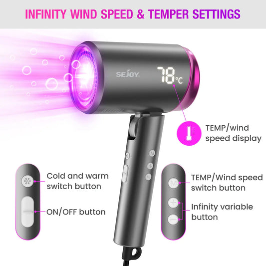 Lightweight Professional Salon Ionic Hair Dryer 1800W