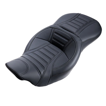Motorcycle Rider Passenger One-Piece Seat Cushion for Harley Touring Road King