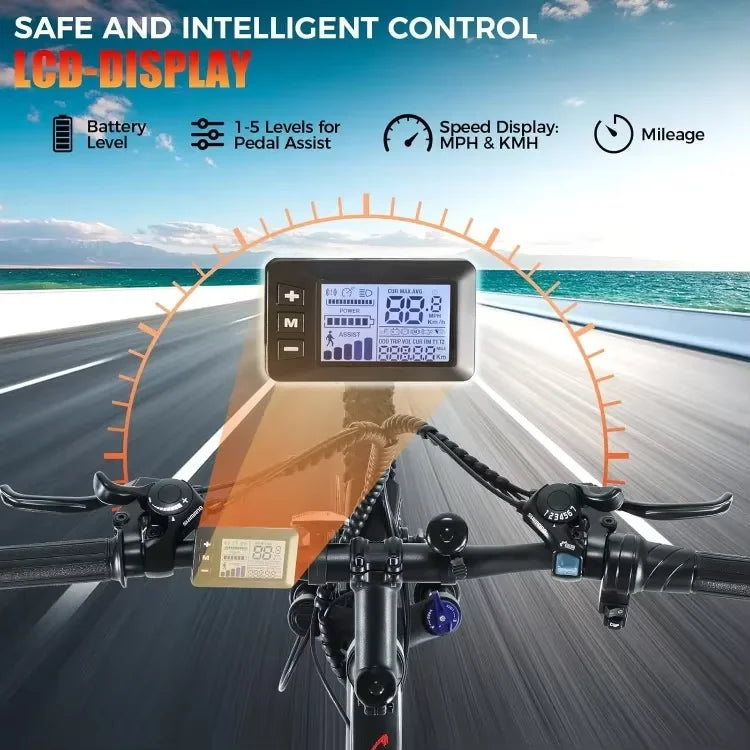 26" Electric 500W Motor Commuter Bike for Adults