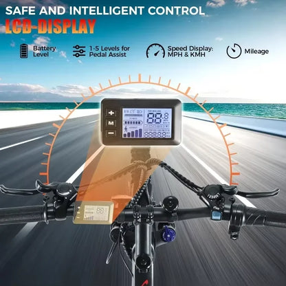 26" Electric 500W Motor Commuter Bike for Adults