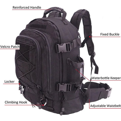 60L Military Outdoor Tactical Backpack