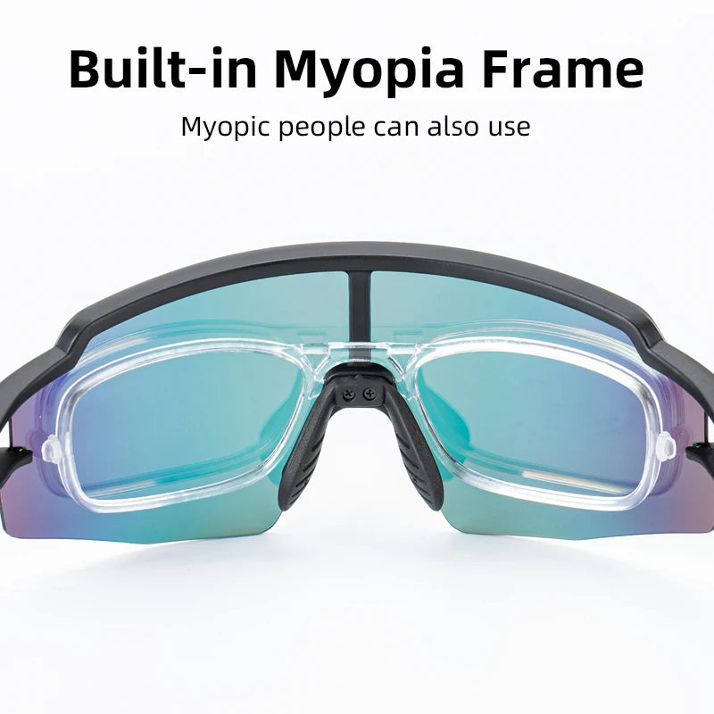 Cycling Glasses, UV400 Photochromic Polarized Lens